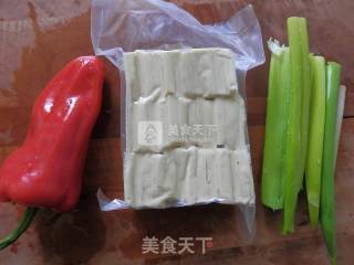 香辣豆干的做法步骤：1