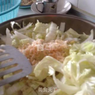 虾皮肉丸鲜大白菜的做法步骤：5