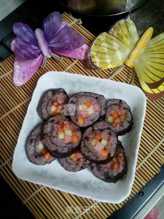 黑米寿司的做法步骤：6