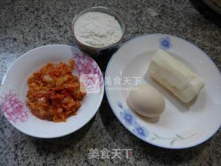 鸡蛋泡菜山药饼饼的做法步骤：1