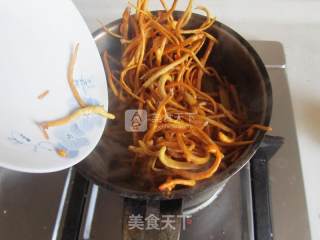 腐竹虫草花拌鸡丝的做法步骤：6