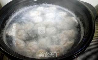 氽白萝卜丝丸子汤的做法步骤：6