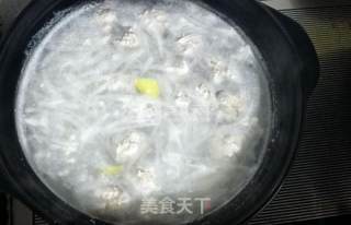 氽白萝卜丝丸子汤的做法步骤：8