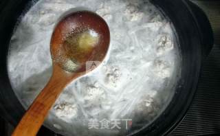 氽白萝卜丝丸子汤的做法步骤：9