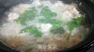 氽白萝卜丝丸子汤的做法步骤：10
