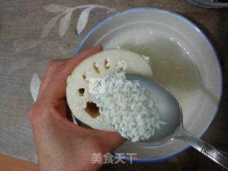 糯米藕   红豆红枣莲子养生茶——一做两吃糯米藕的做法步骤：4