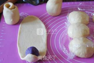 紫薯花式面包的做法步骤：4