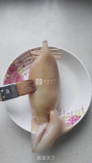 照烧糯米鱿鱼筒的做法步骤：13