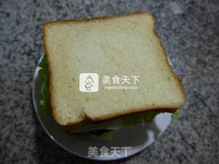 鸡蛋牛排三明治的做法步骤：8