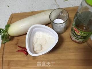 爽口酸辣白萝卜的做法步骤：1