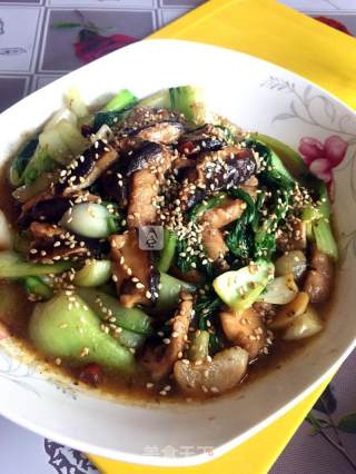 营养香菇油菜的做法步骤：8