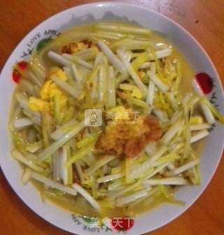 蒜黄炒鸡蛋的做法步骤：4