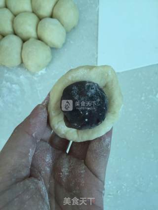 汤种豆沙包的做法步骤：9