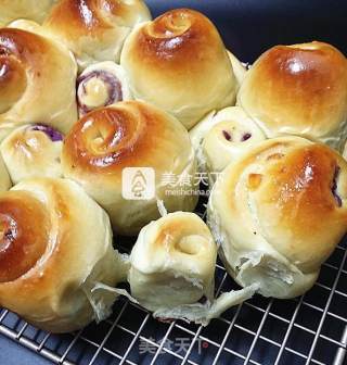 芝士炼乳紫薯卷的做法步骤：18