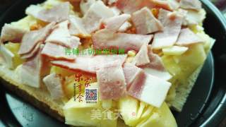 菠萝吐司披萨的做法步骤：4