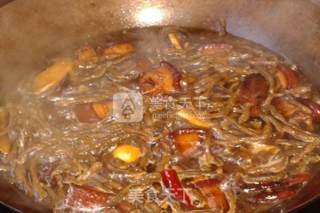 干豇豆烧肉的做法步骤：5