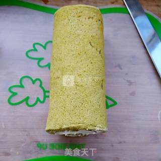 抹茶瑞士卷的做法步骤：12