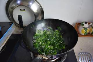 虾皮炒芥菜的做法步骤：5