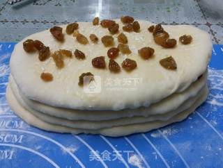 葡萄干椰蓉千层土司的做法步骤：10