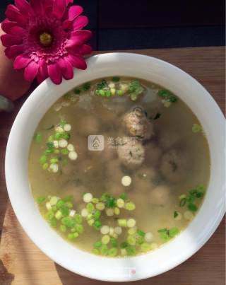 香菜猪肉丸的做法步骤：8