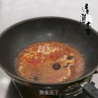 番茄黑蒜香菇面的做法步骤：6