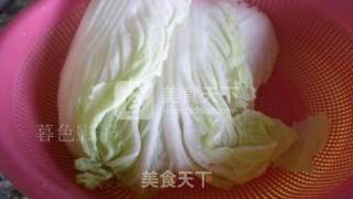 白菜豆腐炖粉条的做法步骤：1