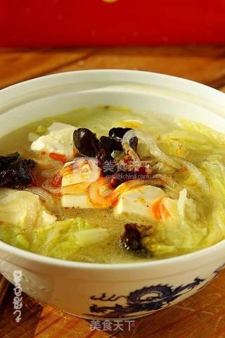 白菜豆腐炖粉条的做法步骤：9
