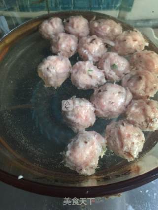 手打香菇小肉丸的做法步骤：7
