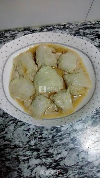 白菜蒸肉丸的做法步骤：6