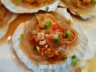 蒜蓉粉丝蒸扇贝的做法步骤：9