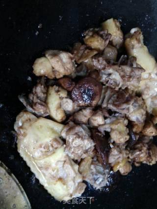 香菇蒸土鸡的做法步骤：6