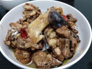 香菇蒸土鸡的做法步骤：7