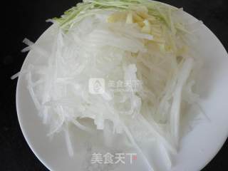 炒萝卜丝的做法步骤：4
