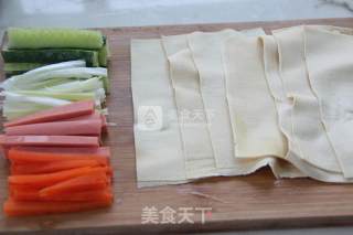 节后减肥食谱——缤纷千张卷的做法步骤：4