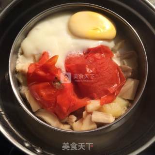 番茄焖饭的做法步骤：4