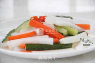 餐后一道爽口开胃小吃——酸嘢三剑客的做法步骤：6
