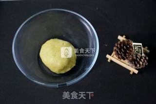 抹茶白巧克力夹心球饼干的做法步骤：6
