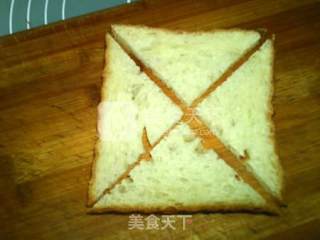 蛋煎土司的做法步骤：2