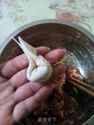 猪肉大葱馄饨的做法步骤：8