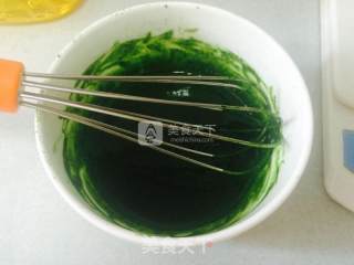 樱花抹茶蛋糕卷的做法步骤：3