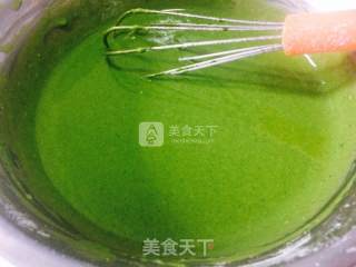 樱花抹茶蛋糕卷的做法步骤：7