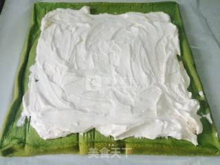 樱花抹茶蛋糕卷的做法步骤：16