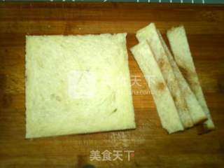 焦糖冰砂土司条的做法步骤：2
