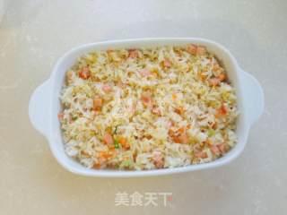 香肠焗饭的做法步骤：4
