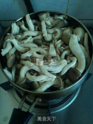 鸡腿蘑炒肉的做法步骤：3