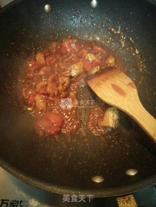 鸡腿蘑炒肉的做法步骤：10