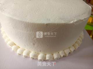 芒果花奶油蛋糕的做法步骤：12
