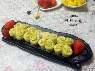 清香苦豆花卷的做法步骤：14