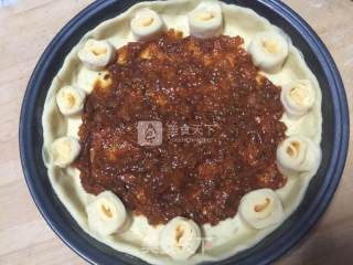 芝士鸡肉玉米披萨（9寸）的做法步骤：8