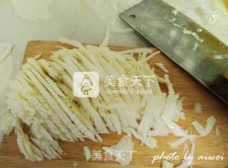 杏鲍菇拌白菜心的做法步骤：3